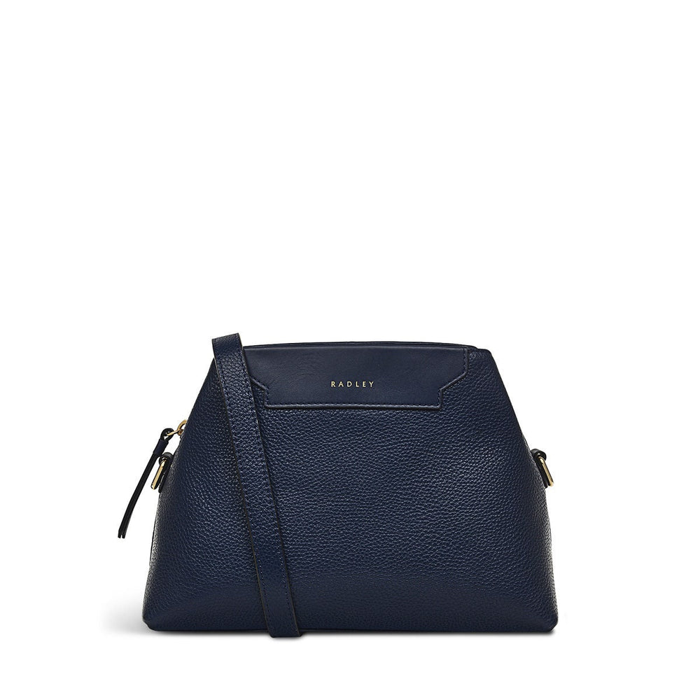 Piccardy Hill 2.0 Leather Small Ziptop Crossbody Bag in Ink - 110026