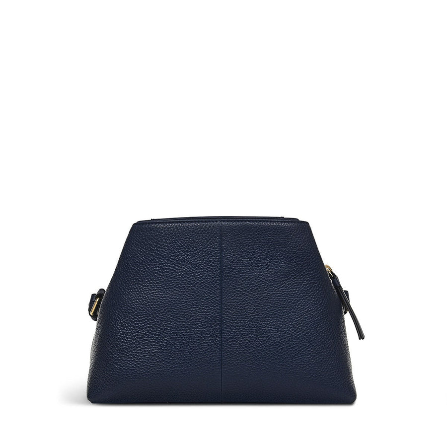 Piccardy Hill 2.0 Leather Small Ziptop Crossbody Bag in Ink - 110026