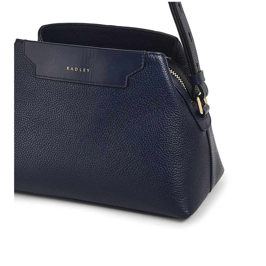Piccardy Hill 2.0 Leather Small Ziptop Crossbody Bag in Ink - 110026