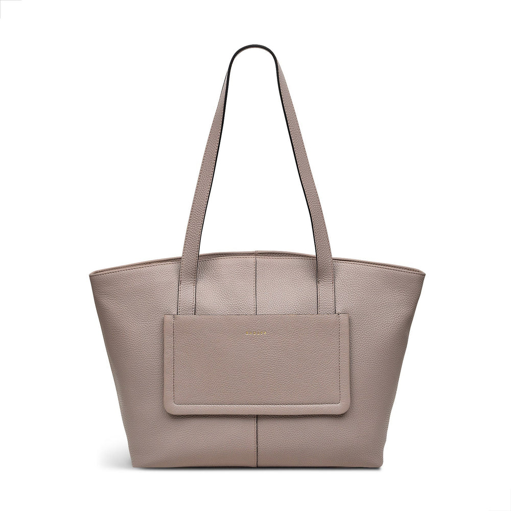 Sycamore Grove Leather Medium Ziptop Tote Bag in Espresso - 110073