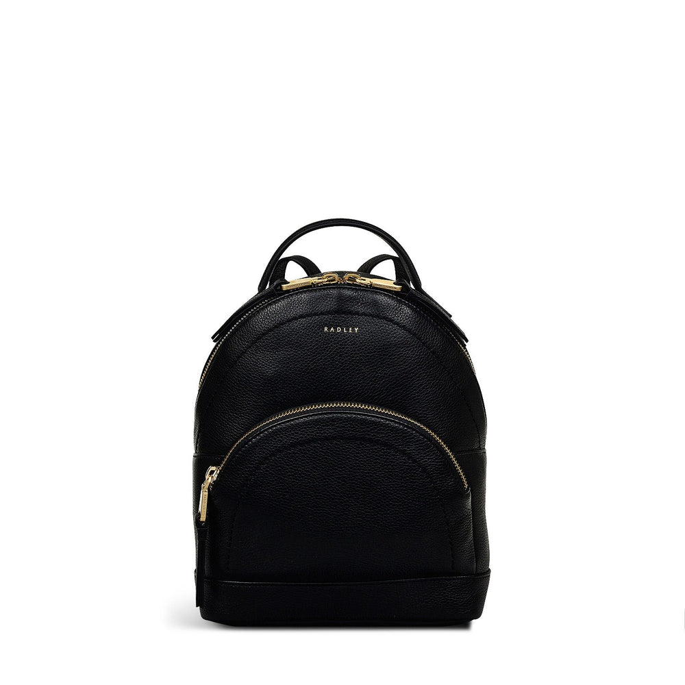 Reeves Road Leather Zip Around Backpack in Black - 110091