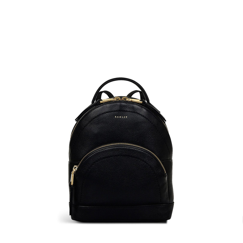 Reeves Road Leather Zip Around Backpack in Black - 110091
