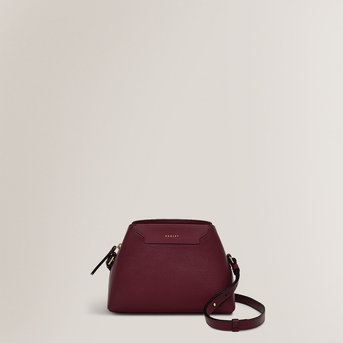 Piccardy Hill 2.0 Leather Small Ziptop Crossbody Bag in Merlot - 110151
