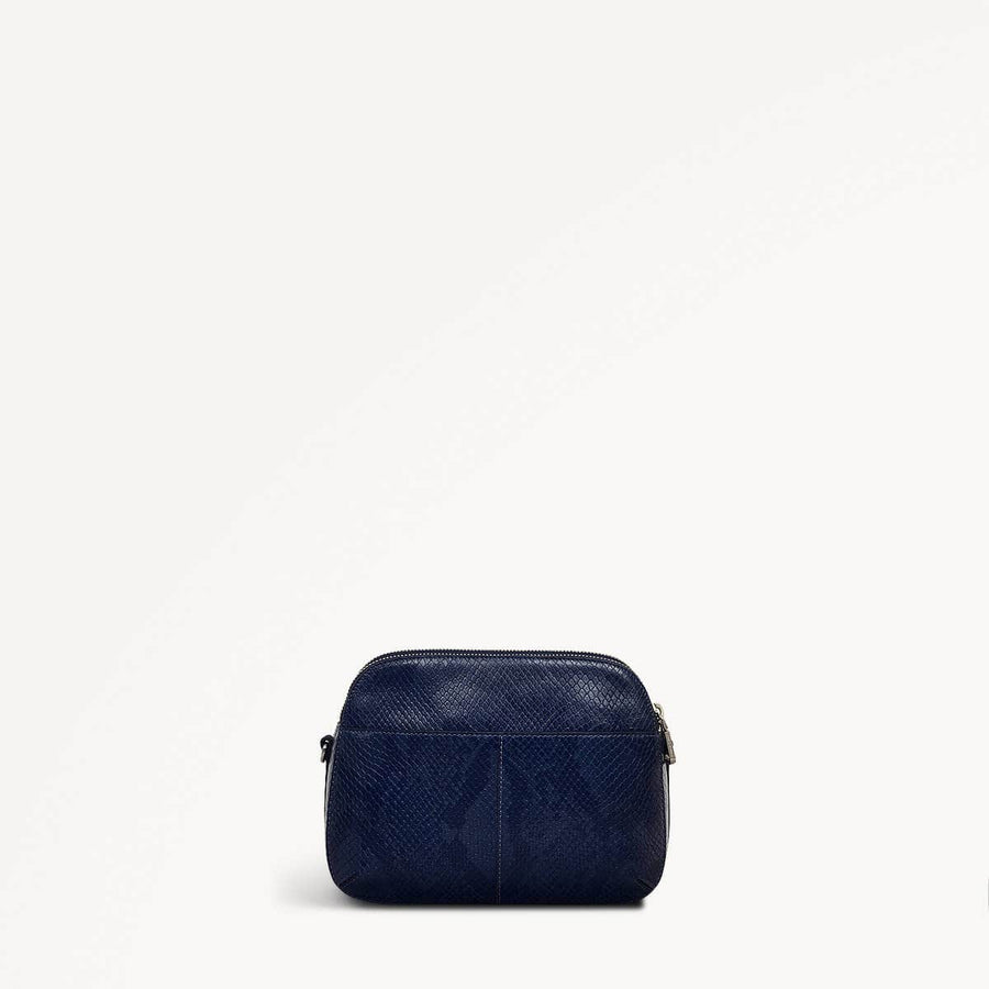 Dukes Place Leather Medium Ziptop Crossbody Bag in Evenfall - 110153