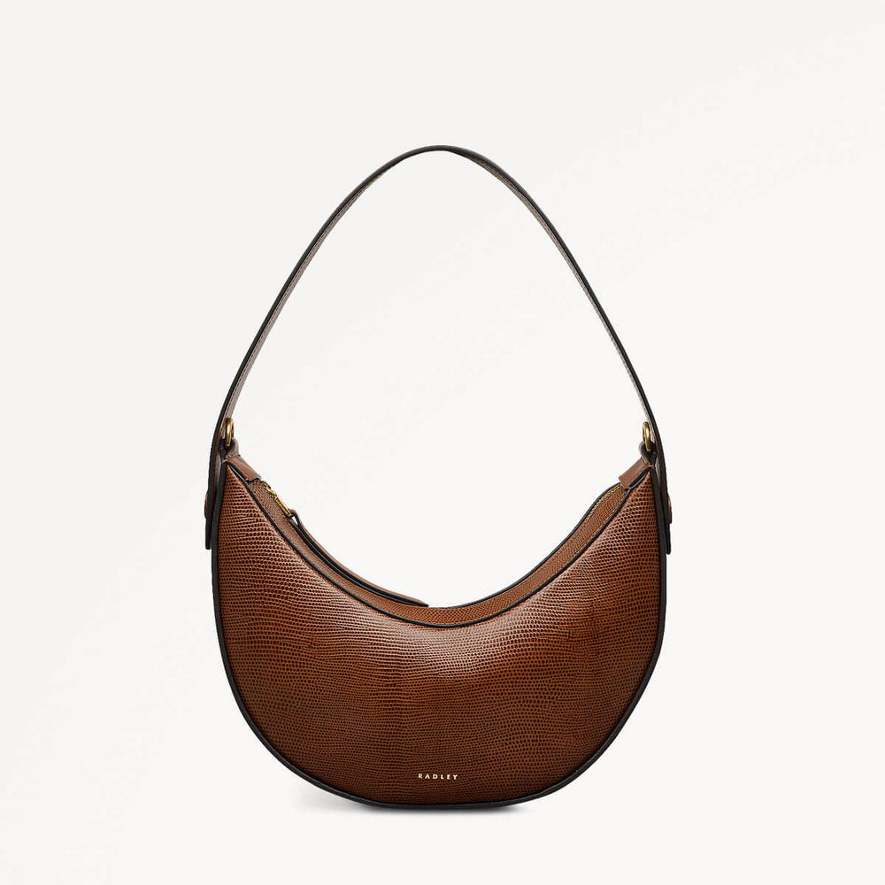 The Kensal - Faux Lizard Small Ziptop Shoulder Bag - RHD16303