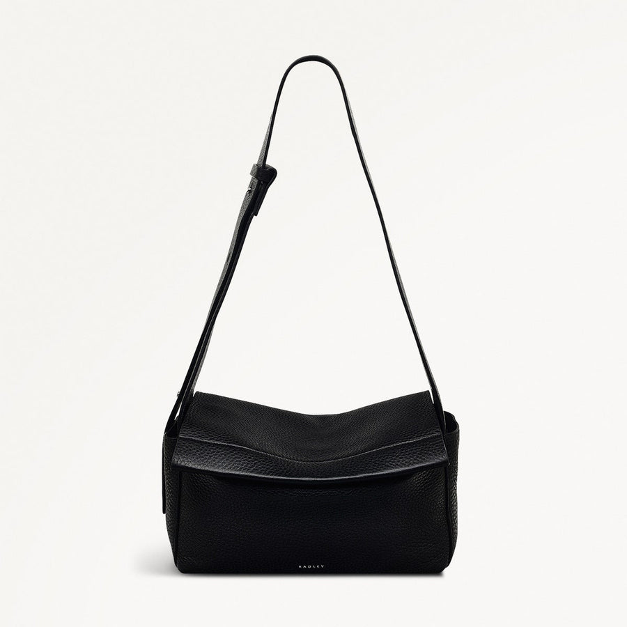 DE BEAUVOIR MEDIUM ZIPTOP SHOULDER BLACK