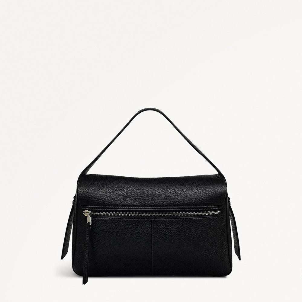 De Beauvoir Medium Ziptop Grab Black - 110171