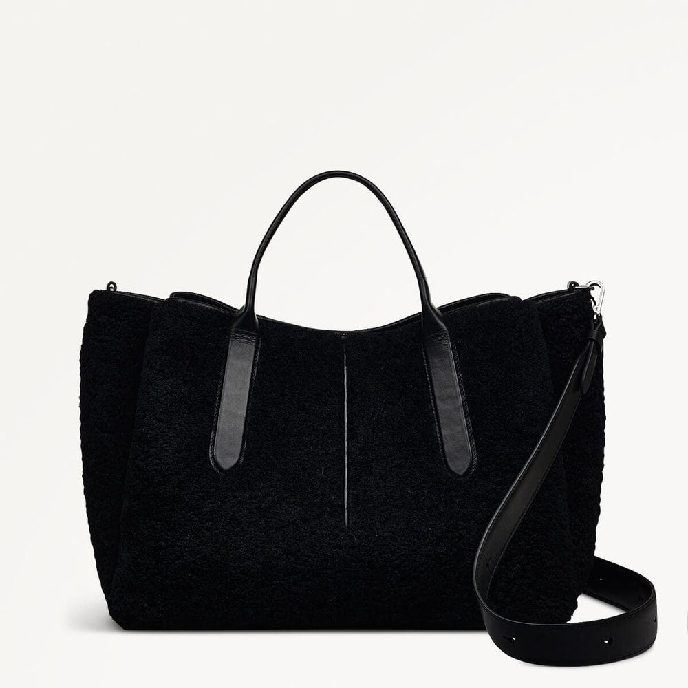 Hillgate Place - Shearling Large Open Top Grab Bag - RHD12110