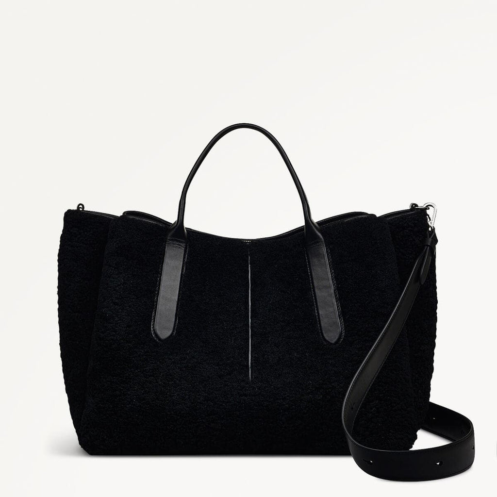 Hillgate Place - Shearling Large Open Top Grab Bag - RHD12110