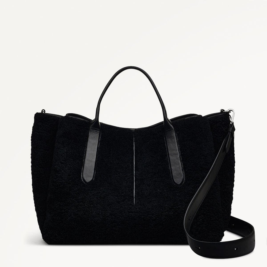 Hillgate Place - Shearling Large Open Top Grab Bag - RHD12110