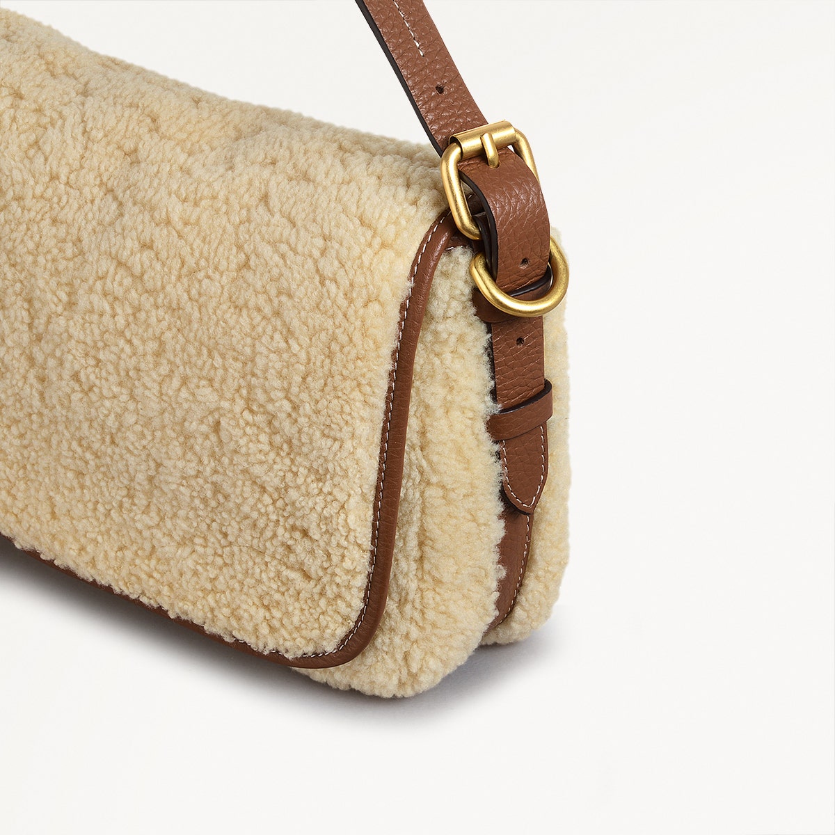 Natural Small Flapover Cross Body Bag | Grafton Street SS25