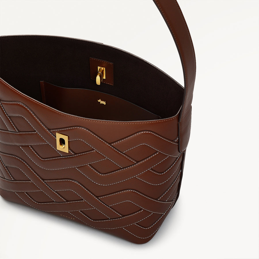 Threadneedle Street Cable Large Open Top Shoulder Tortoise  - 110180