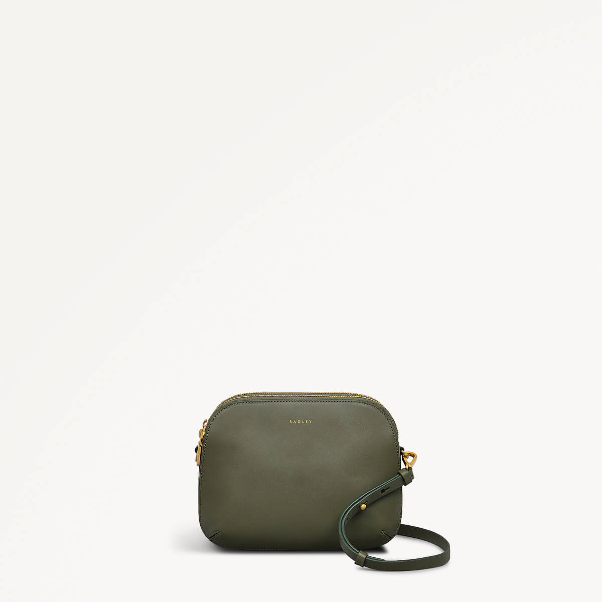 Dukes Place Medium Ziptop Cross Body Dark Olive  - 110181