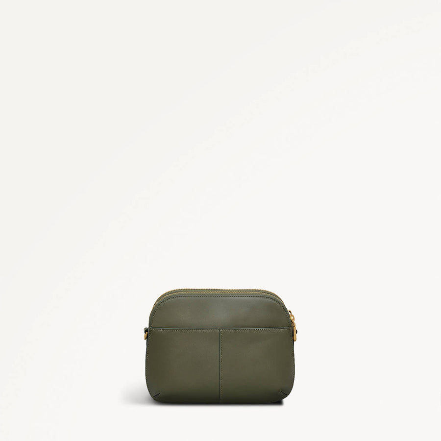 Dukes Place Medium Ziptop Cross Body Dark Olive  - 110181