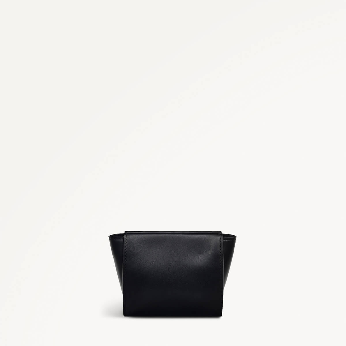 Drapers Road Leather Small Open Top Crossbody Bag in Black - 110205