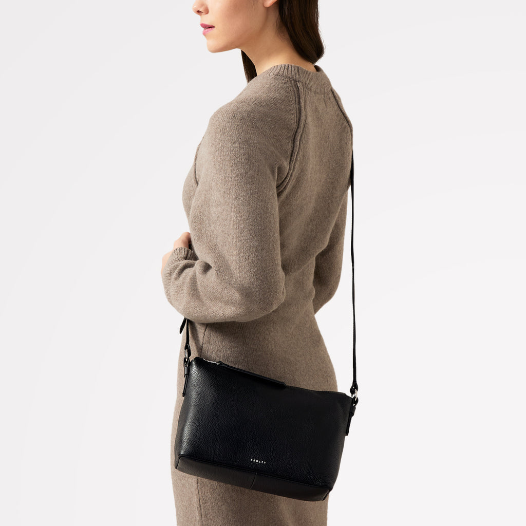 Bella Radley Small Ziptop Cross Body Black  - 110210