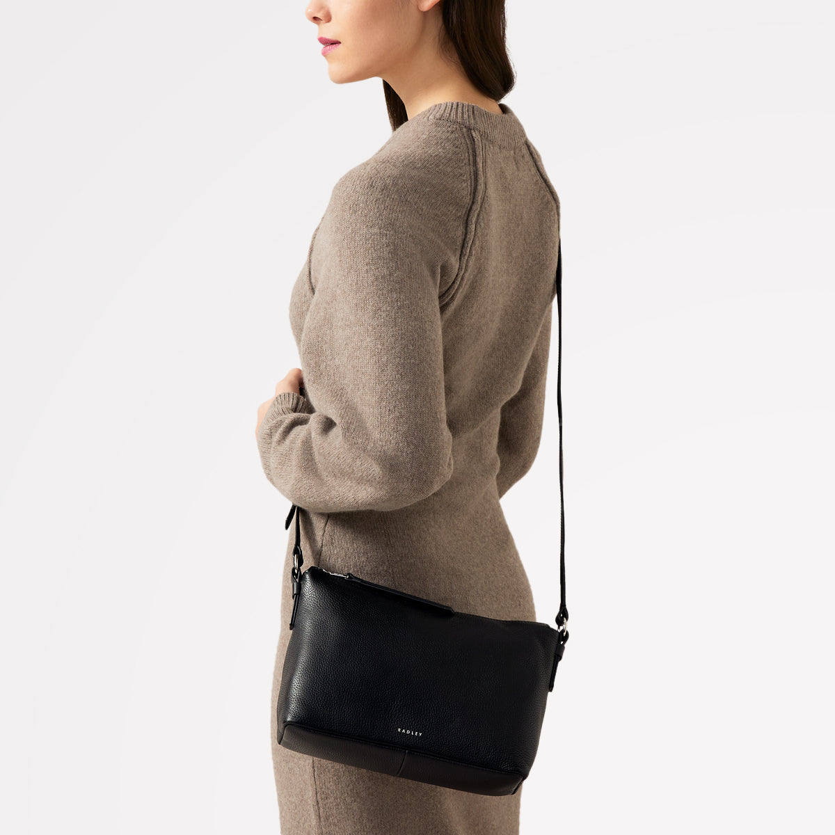 Bella Radley Small Ziptop Cross Body Black  - 110210