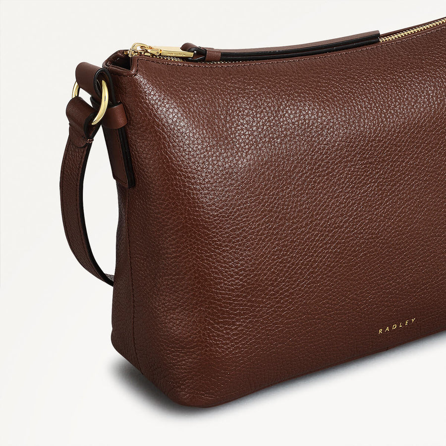 Bella Radley Small Ziptop Cross Body Walnut  - 110211