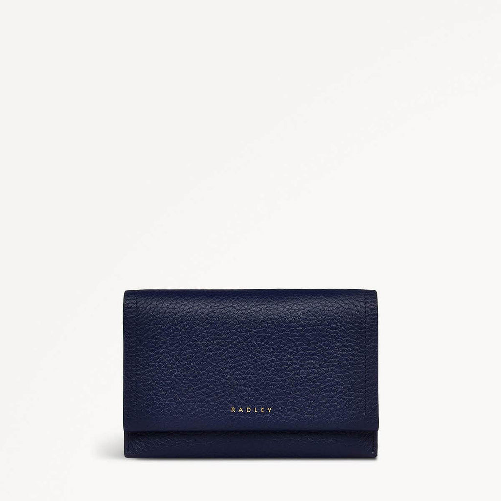 Oak Street Leather Medium Flapover Wallet in Evenfall - 110214