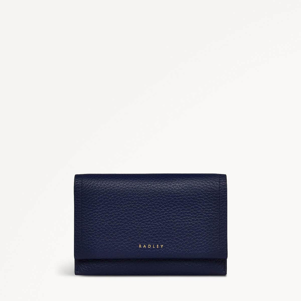 Oak Street Leather Medium Flapover Wallet in Evenfall - 110214