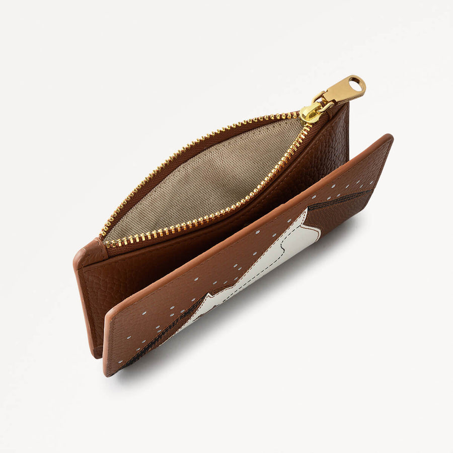 Mountain Wanderers Medium Ziptop Purse Saddle  - 110224