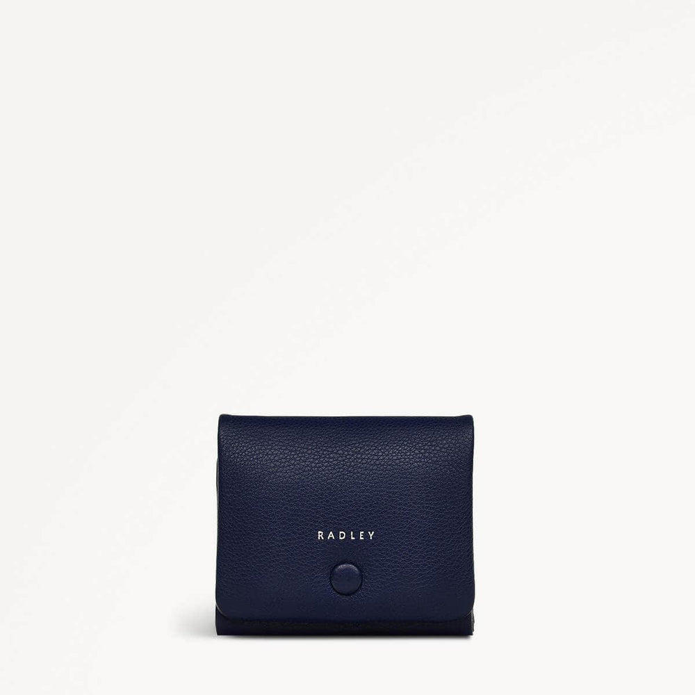 Mallow Street Leather Small Flapover Wallet in Evenfall - 110252