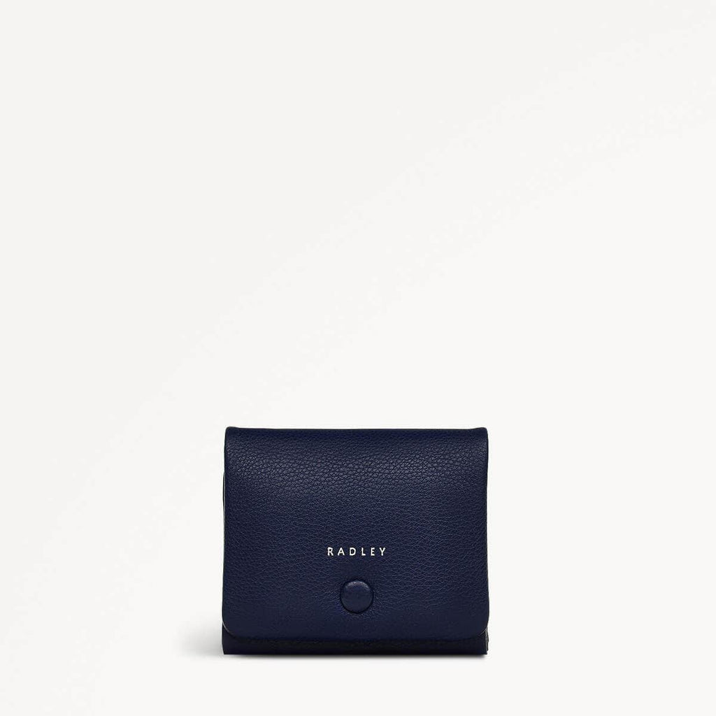 Mallow Street Leather Small Flapover Wallet in Evenfall - 110252