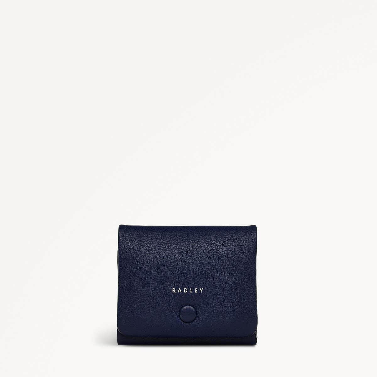 Mallow Street Leather Small Flapover Wallet in Evenfall - 110252