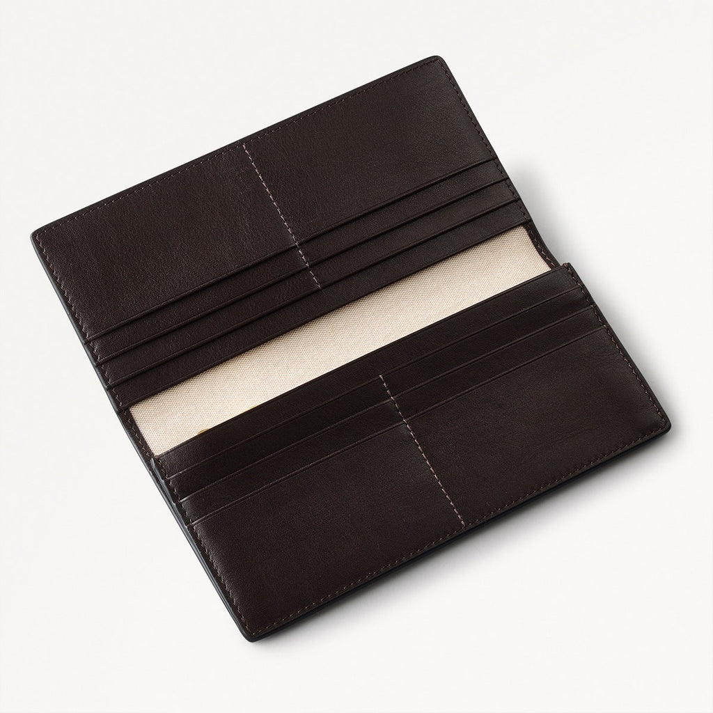 The Rathbone Leather Bifold Wallet Dark in Dark Oak - 110265
