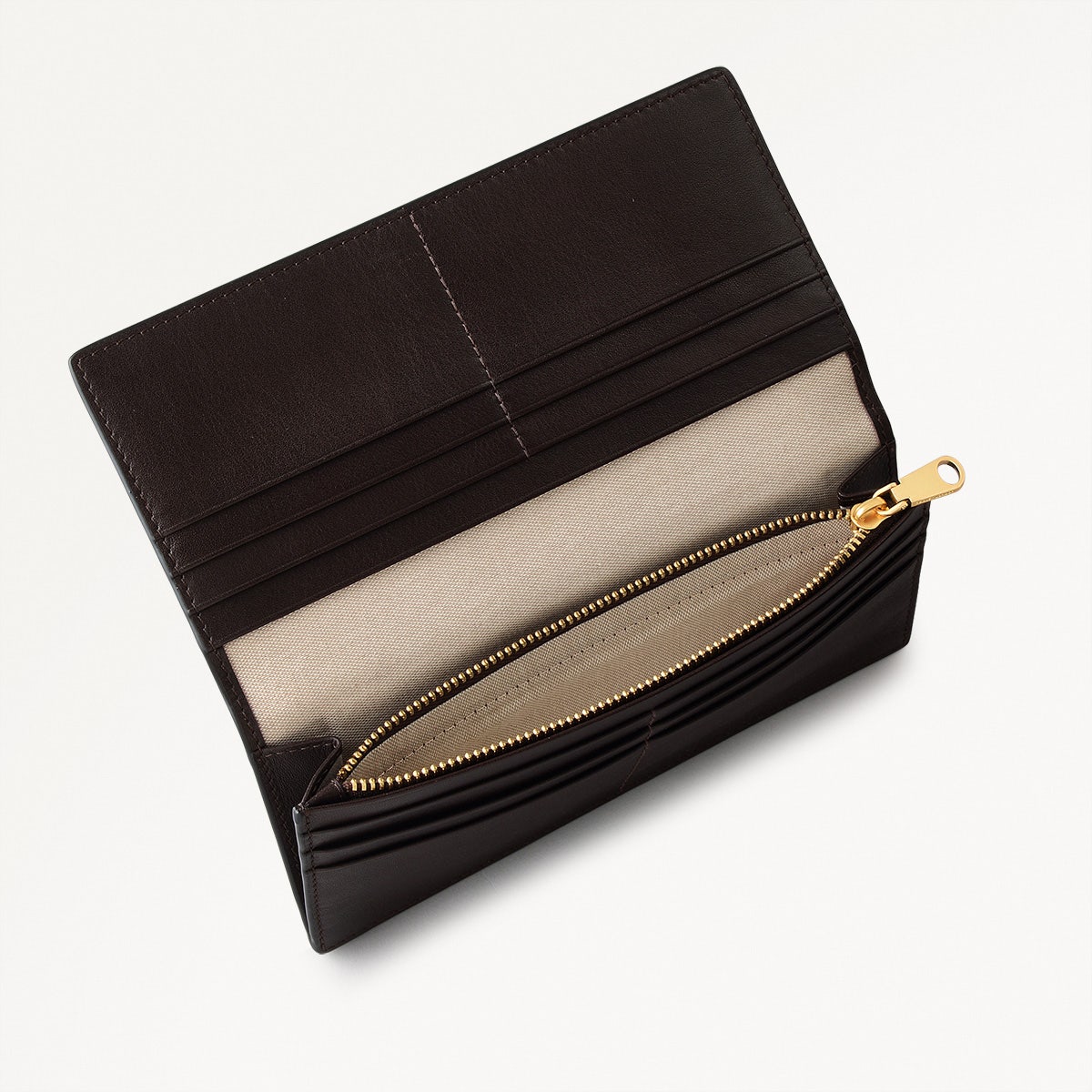 The Rathbone Leather Bifold Wallet Dark in Dark Oak - 110265