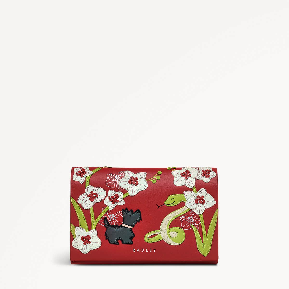 Lunar New Year Ss25 Medium Flapover Purse Crimson - 110279