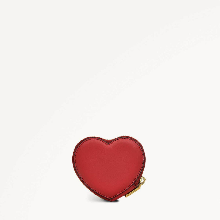 Valentines SS25 Leather Around Coin Purse in Crimson - 110281