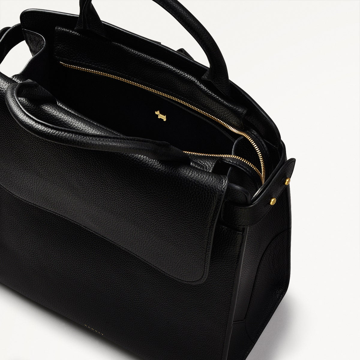 The Rathbone Large Flapover Backpack Black - 110288