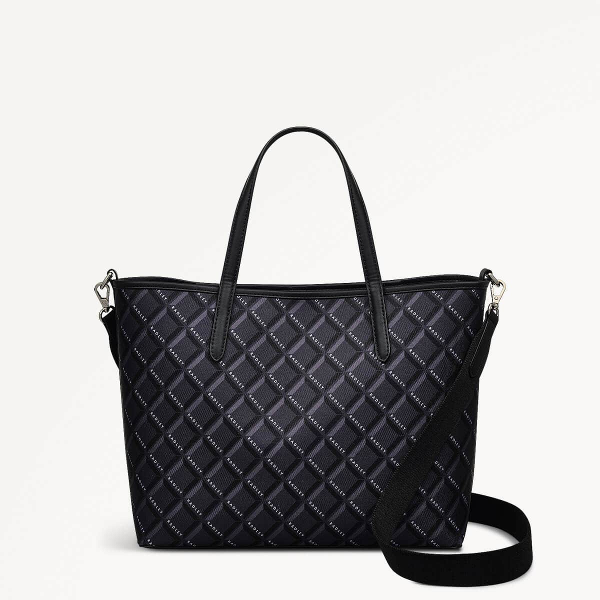 Southwell Gardens Fabric Open Top Grab Bag in Black - 110295
