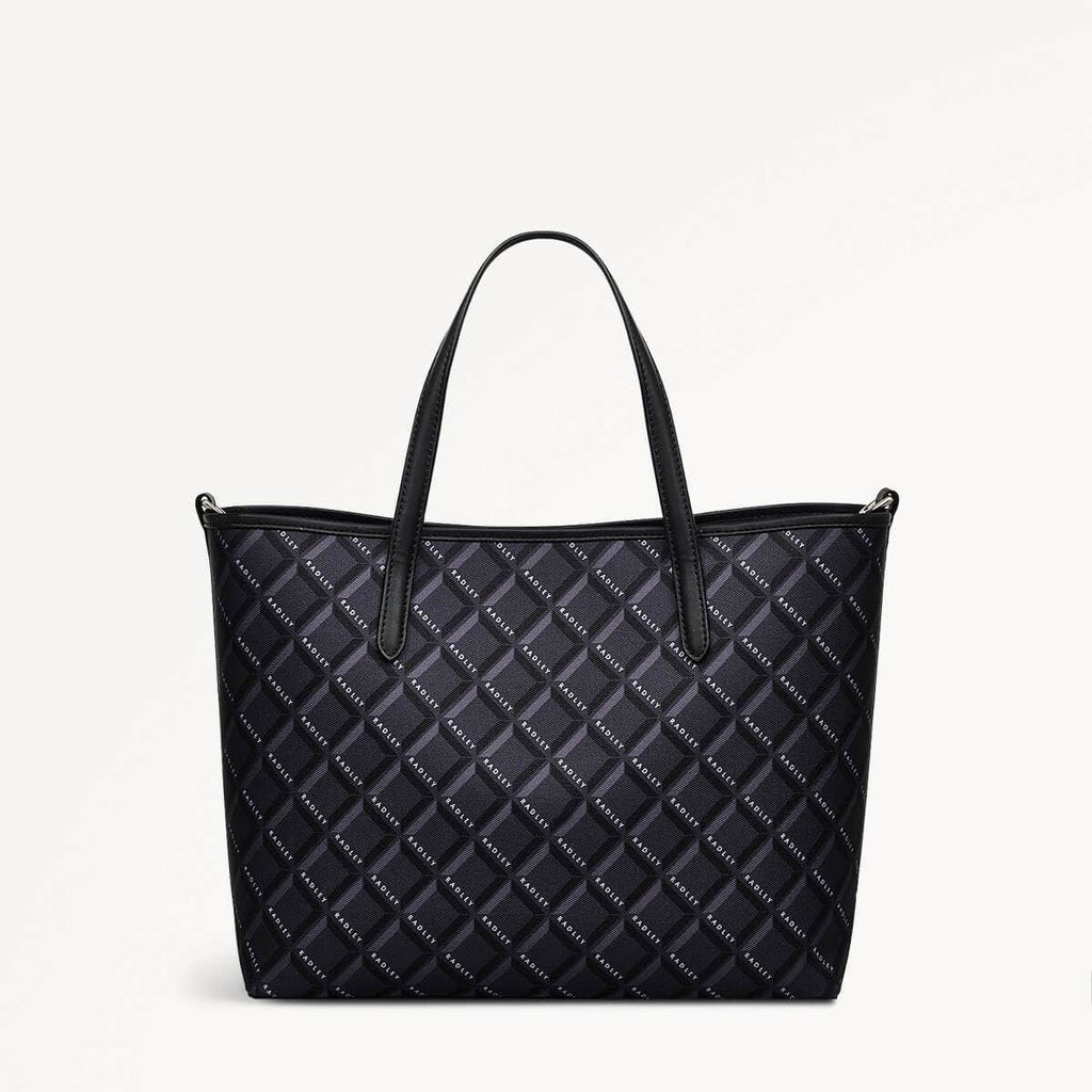 Southwell Gardens Fabric Open Top Grab Bag in Black - 110295