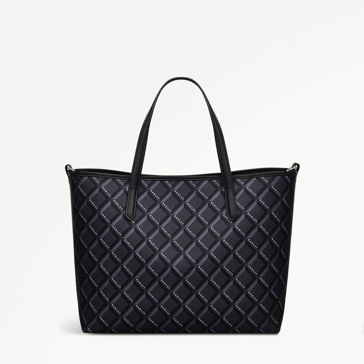 Southwell Gardens Fabric Open Top Grab Bag in Black - 110295