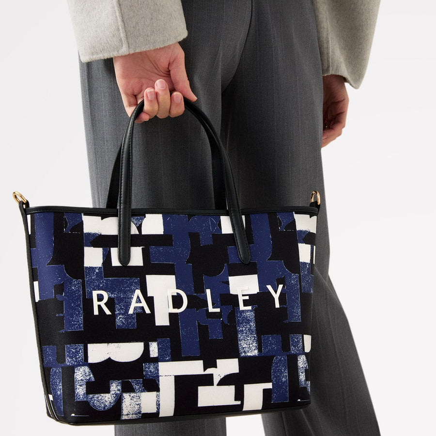 Southwell Gardens Fabric Open Top Grab Bag in Evenfall - 110299