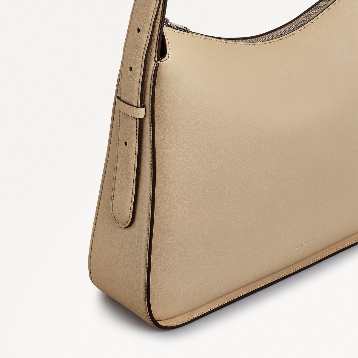 Westwell Lane Leather Medium Ziptop Crossbody Bag in Stone - 110310