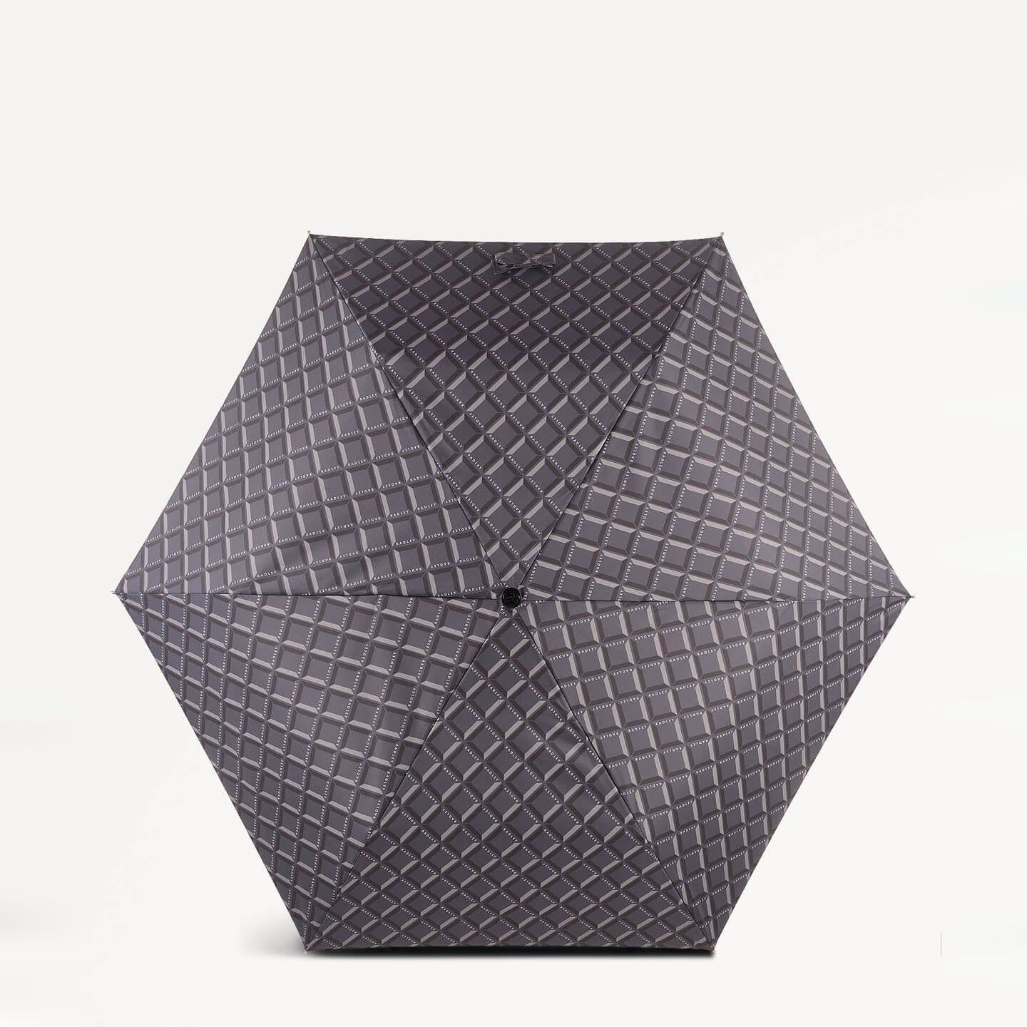 Radley Geo Fabric Responsible Umbrella in Charcoal - 110324