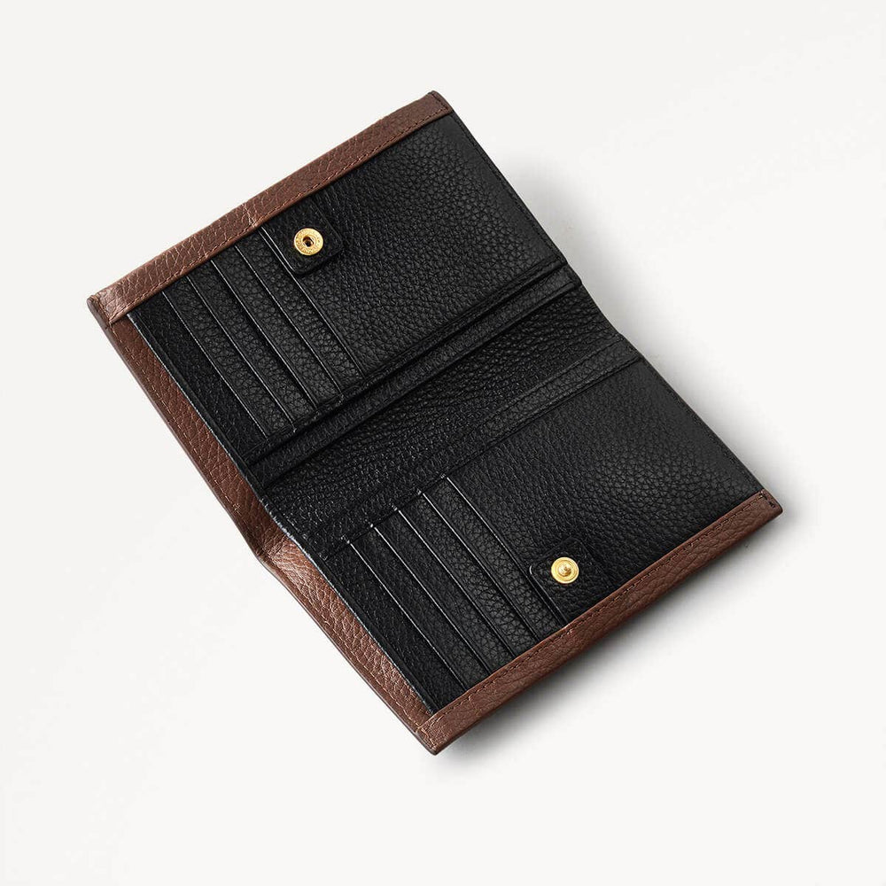 Sunny Dene Leather Medium Bifold Wallet in Walnut - 110344