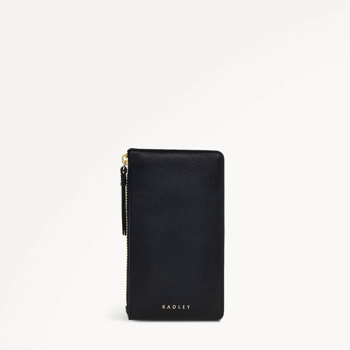 Drapers Road Leather Medium Ziptop Coin Purse in Black - 110352
