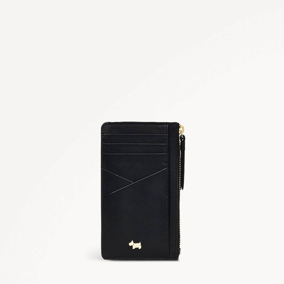 Drapers Road Leather Medium Ziptop Coin Purse in Black - 110352