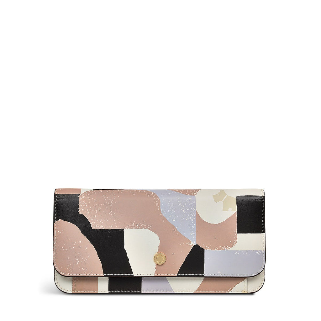 Argyll Street Leather Large Flapover Wallet in Thistle - 110356