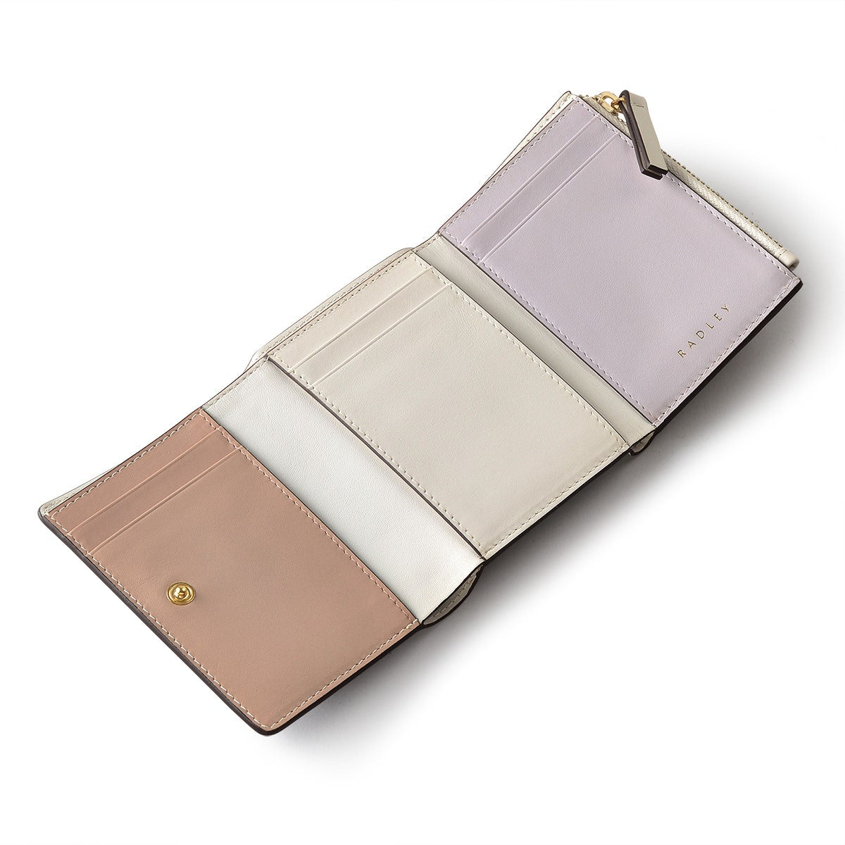 Argyll Street Leather Small Trifold Wallet in Thistle - 110357