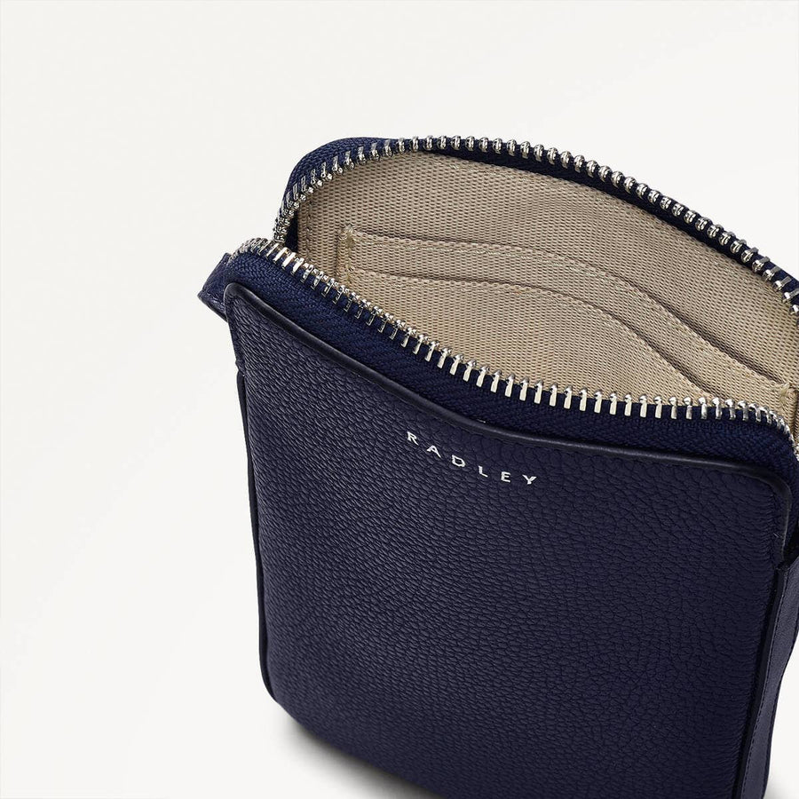 Bella Radley Leather Medium Phone Crossbody in Evenfall - 110378