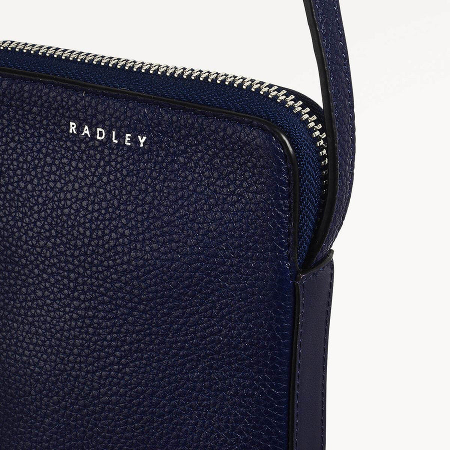 Bella Radley Leather Medium Phone Crossbody in Evenfall - 110378