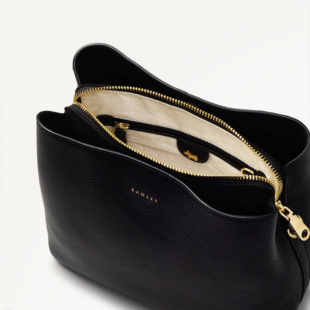 Dukes Place Medium Compartment Cross Body Black - 110418