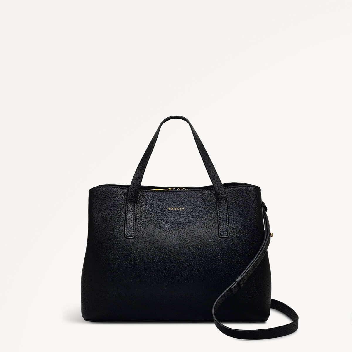 Dukes Place Leather Medium Ziptop Grab Bag
