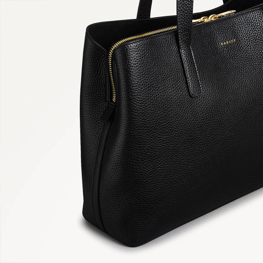 Dukes Place Large Ziptop Shoulder Black - 110421