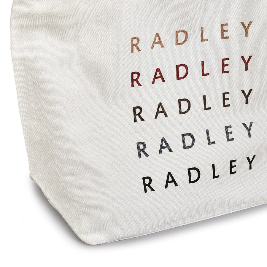 Radley On Repeat Fabric Small Ziptop Tote in Natural - 110439